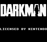 Darkman title screen for GameBoy